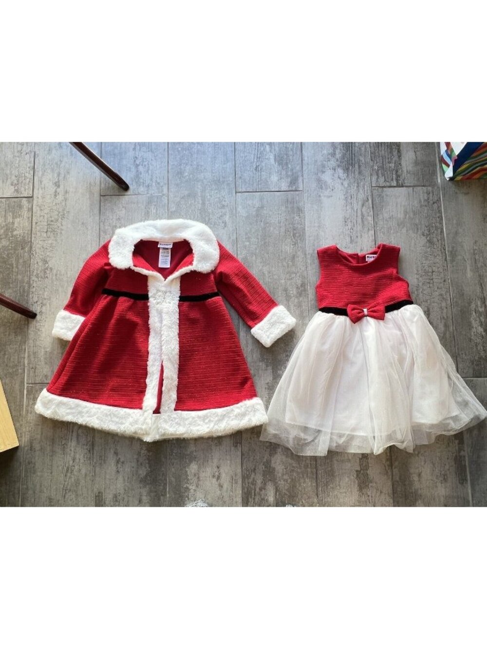 Blueberi Boulevard Christmas Santa Dress & Jacket Set 2 Piece Outfit Designer 4T